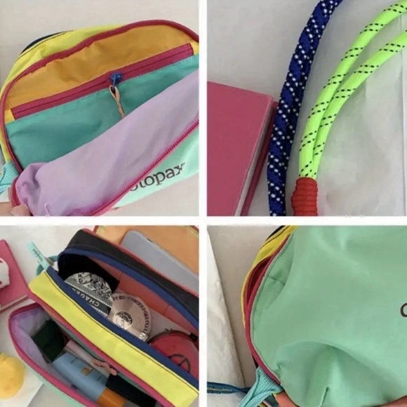 Cotopaxi Nido Accessory Bag Black & Multicolor With 2  Rope Strap Included. 4L. - Picture 3 of 11